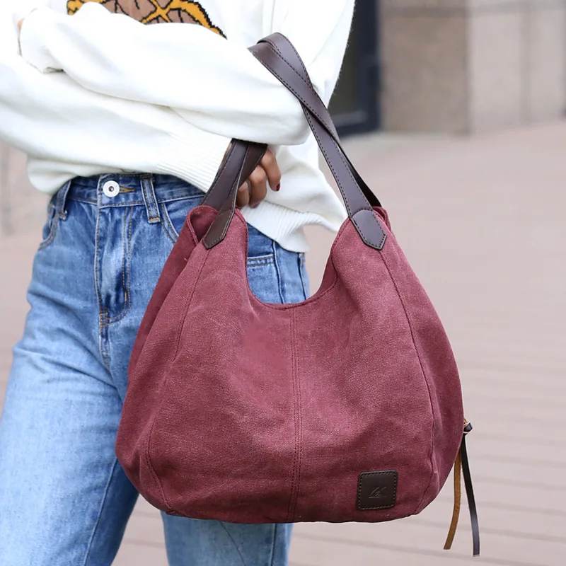 Simple Leisure Bag Lady Causal Canvas Bag Modern Handbag Quality Women's Handbag Cute Girl Tote for Women