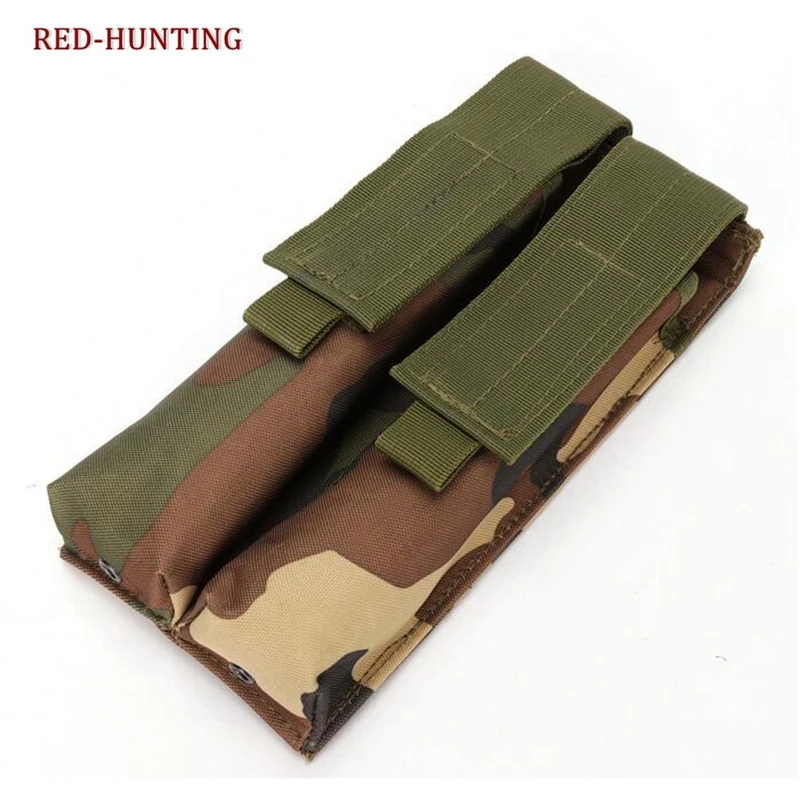 P90 UMP45 Tactical Hunting Pouch Bag MOLLE Magazine Pouch Bag 1000D Nylon Double Stack Ammo Bag Mag Carrier Utility Case