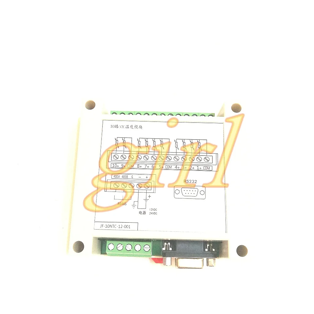 

10 способ NTC тепловое сопротивление Модуль сбора температуры, стандартный modbus-RTU Высокой Точности Промышленного Управления конфигурацио