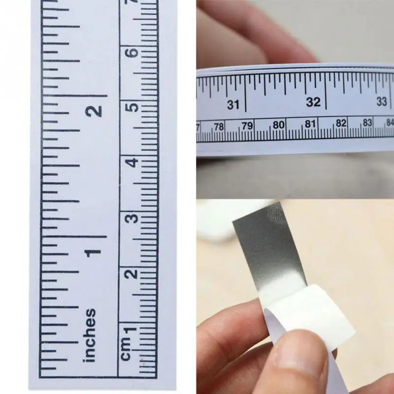 45/90cm Vinyl Metric Measure Soft Ruler Tape DIY Self Adhesive Measuring Tape Ruler Sticker Home Sewing Tool #25