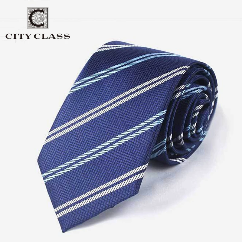 CITY CLASS Stripe Narrow Neckwear Men Silm Necktie Wedding Party Ties for Men Corbatas Business Suit Tie for Male FREE SHIPPING