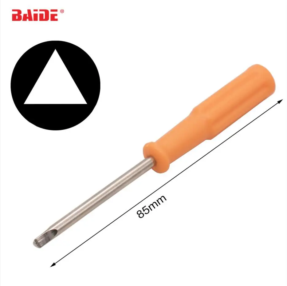 1.8mm 2.0mm 2.3mm Orange Triangular Screwdriver External Triangle Special Screw Driver for Small Household Appliances Toy 3200