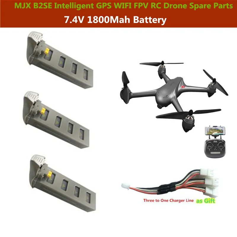 

MJX B2SE GPS racing RC drone spare parts 7.4V 1800mah Recharge Battery For MJX B2SE GPS Fixed Point Flight WIFI FPV RC Drone