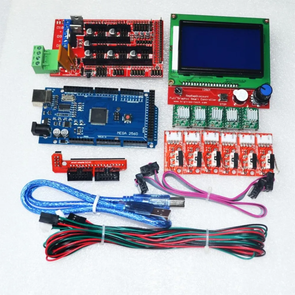 cnc-kit-for-arduino-mega-2560-r3-ramps-14-controller-lcd-12864-6-limit-switch-endstop-5-a4988-stepper-driver