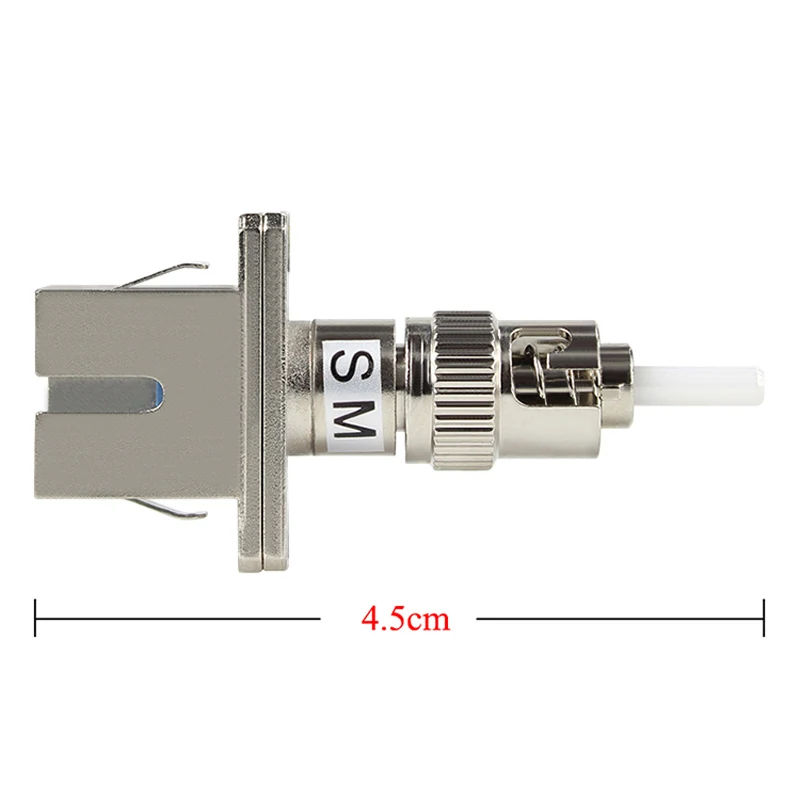 

5pcs ST-SC Square Fiber Optic Adapter Multimode connector ST to SC fiber optic Attenuator metal Fiber flange Free shipping