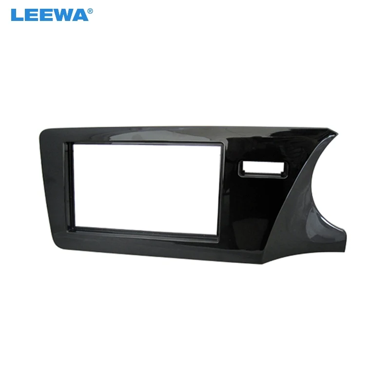 

LEEWA Car Radio Stereo Panel 2Din Fascia Fit For Honda City (RHD) 2014+ Radio Dash Mounting Installation Trim Kit Frame #CA4932