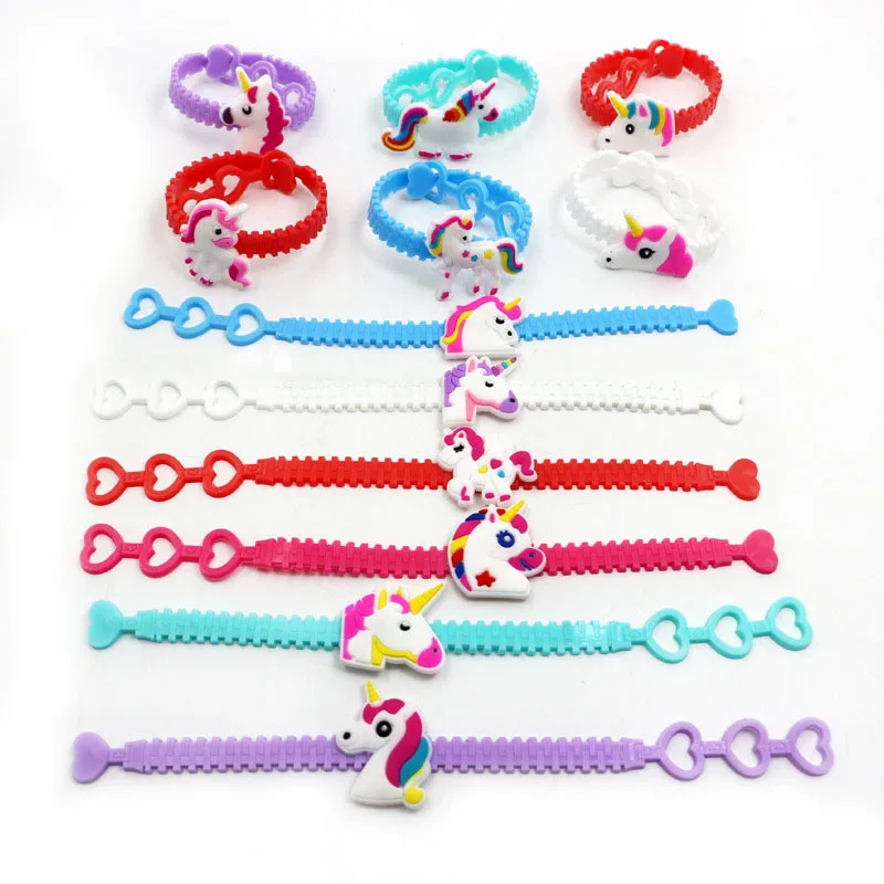 

Colorful Animal Unicorn Wristband Adjustable Girl Boys Bracelet Kids Bangles Birthday Party Gift Favor