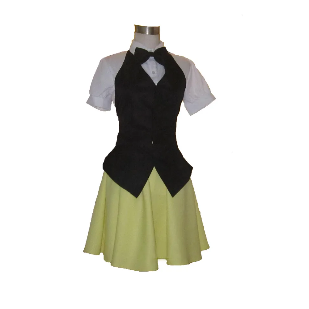 Anime Bill Cipher Cosplay Costume for female top+vest+skirt 11