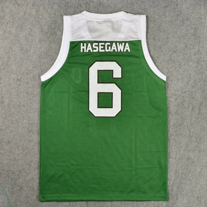 Cosplay Kostuum Shoyo Basketball Jerseys Num.6 Hasengawa 'S Tops + Shorts Basketbal Team Uniform Set Sportkleding Voor Mannen