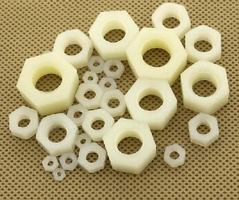 Porca hexagonal de plástico com isolamento, porca hexagonal de nylon com 200 peças