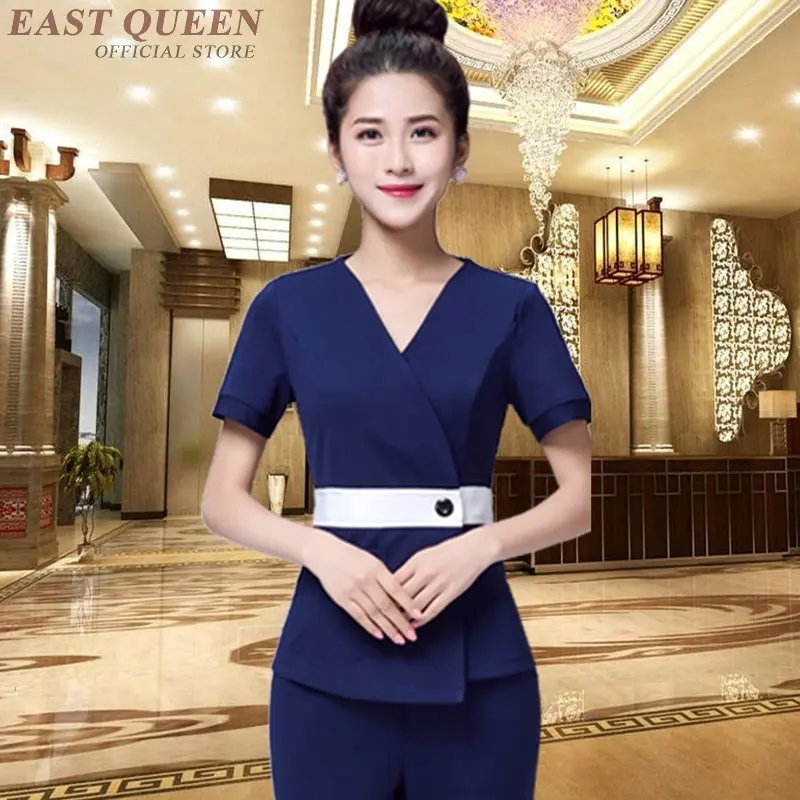 Spa beauty salon massage beautician uniform women waitress beautiful for clinical uniforms woman hospital scrubs DD1302