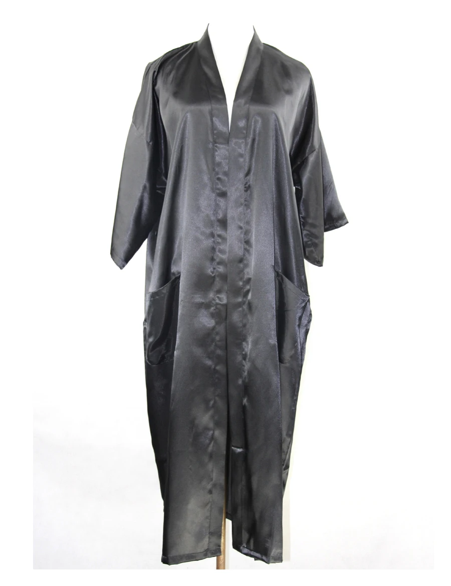 New Arrival Chinese Men Rayon Silk Nightgown Traditional Japanese Yukata Kimono Gown With Belt Plus Size S-XXXL NM011