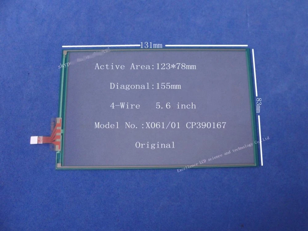 

New Original 5.6 inch 4 Wire Touch Screen X061/01 CP390167 for LTD056EVF LCD Display for Fujitsu