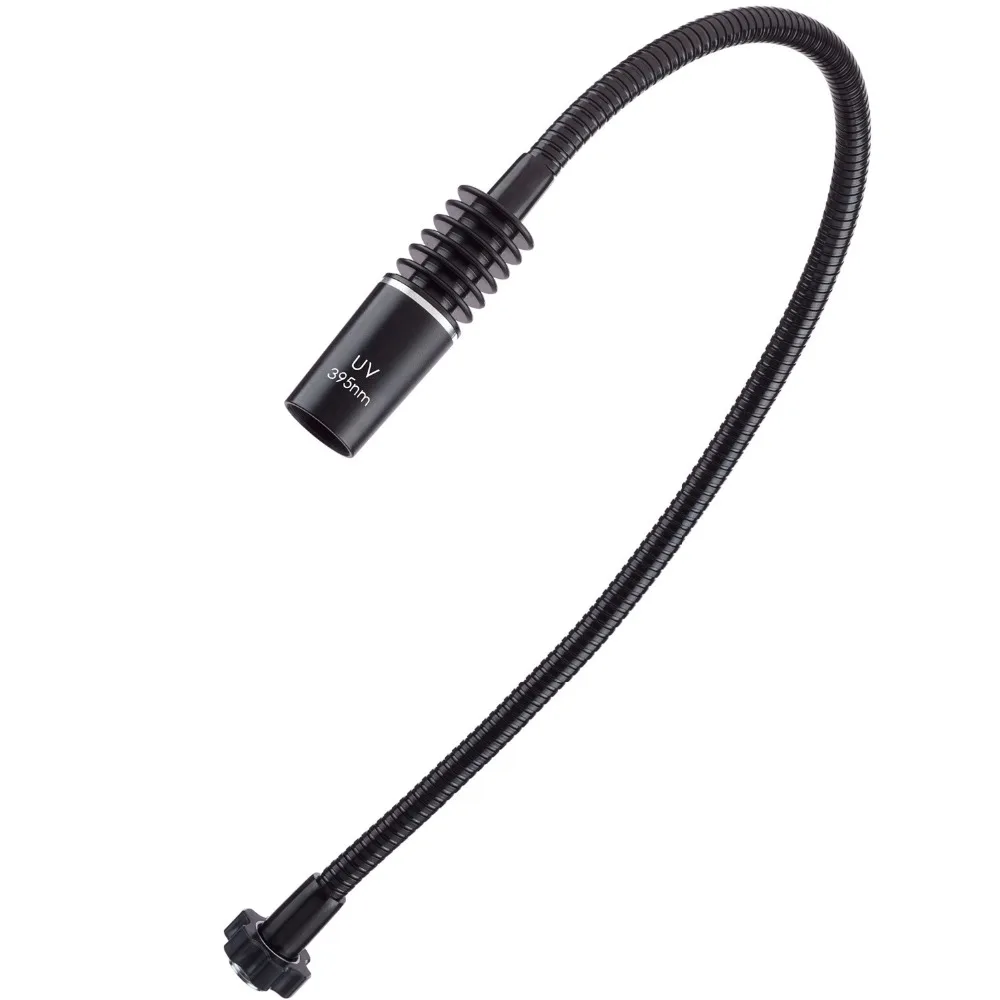 AmScope Ultraviolet 395nm Gooseneck Attachment for LED-6W and LED-312W Illuminators FB-6W-395