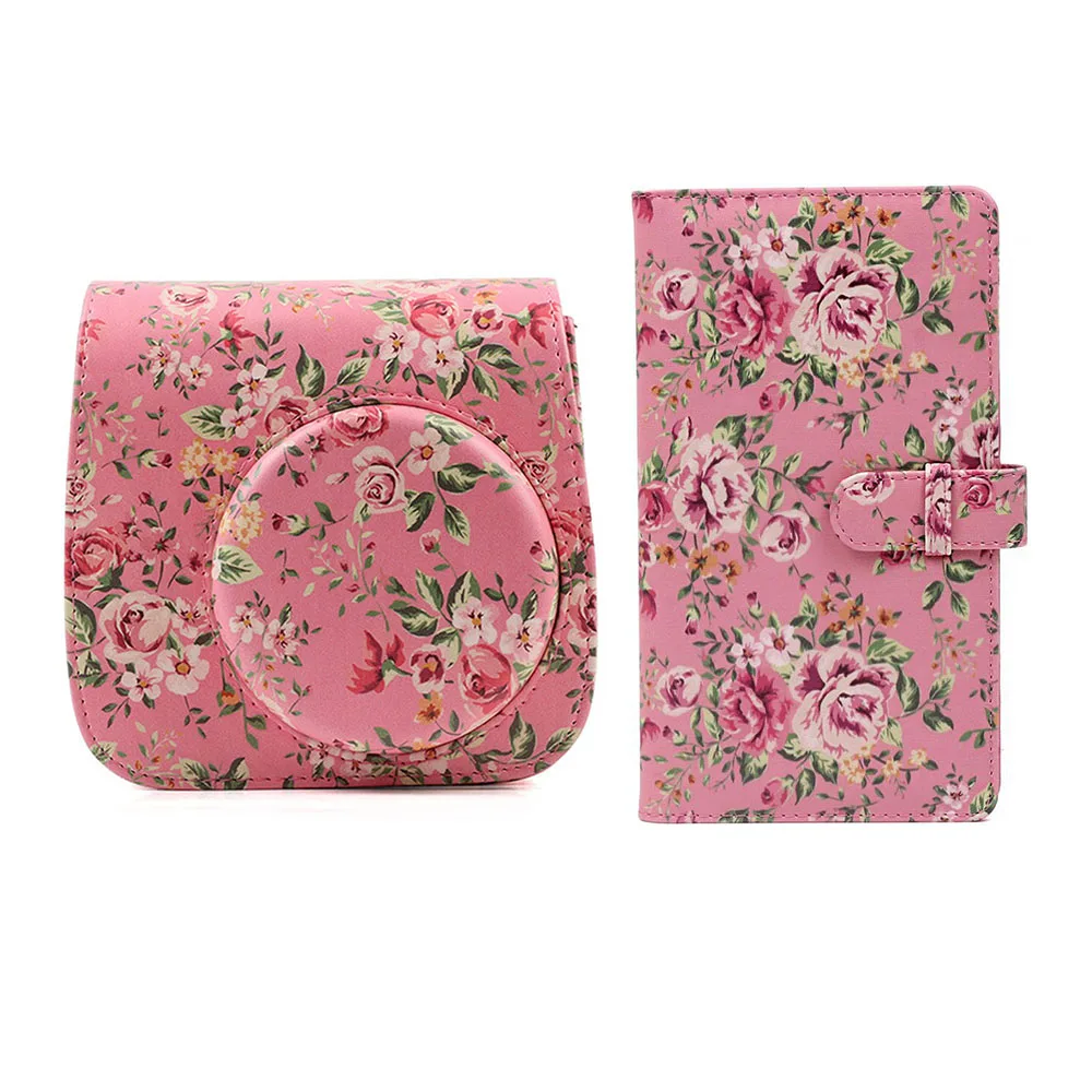 Фотоальбом из ПУ кожи с плечевым ремнем для камеры, 96/64 карманов, 3 дюйма, для fujifilm instax Mini 9 8 8 +