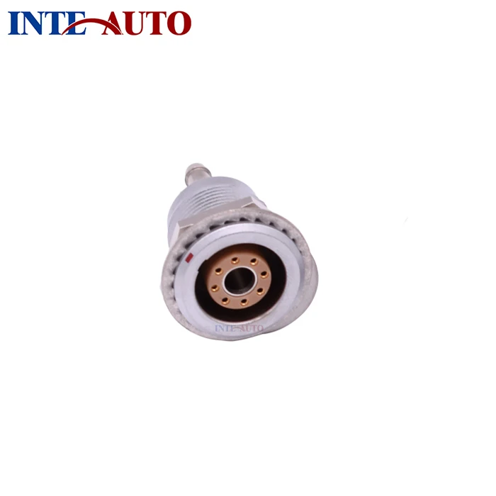 

IP50 3B circular metal fluid electrical hybrid connector, one P1 fluid contact 8 low voltage contacts for cosmetic instrument