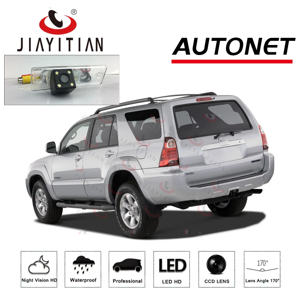 

JiaYiTian rear camera For Toyota 4Runner N210 2003~2009 SUV CCD Night Vision Backup camera license plate camera Reverse Camera