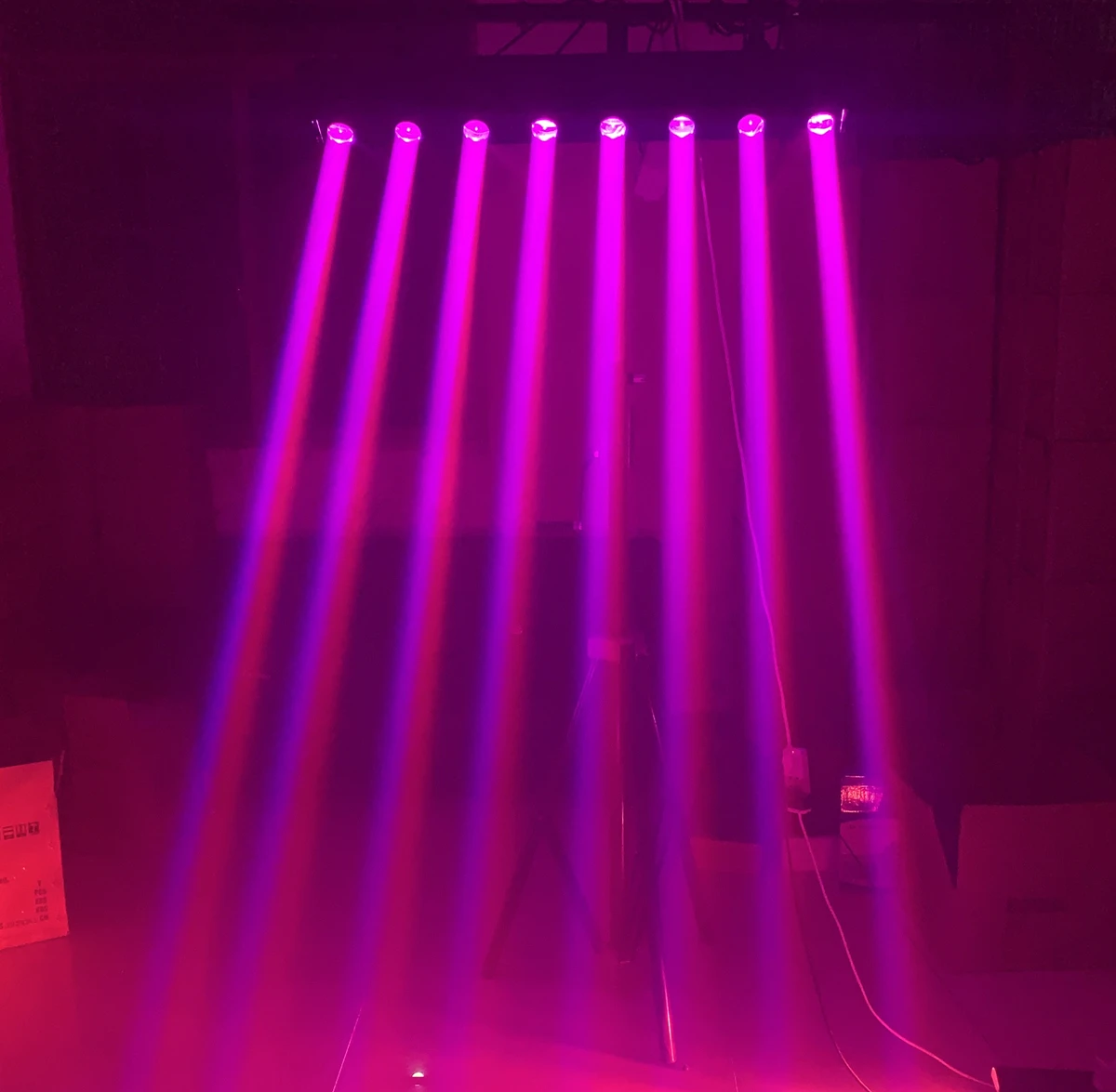 Barra de luces LED con cabezal móvil, dispositivo de iluminación de escenario, controlador DMX, 8x12W, RGBW, envío rápido, DJ