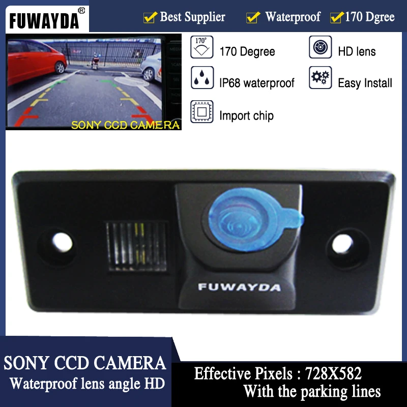 

FUWAYDA HD CCD CAR REARVIEW REVERSE BACKUP PARKING CAMERA FOR Volkswagen VW CAYENNE TIGUAN TOUAREG POLO PASSAT GOLF WATERPROOF