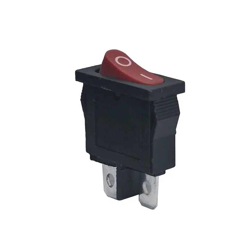 10 Buah/Banyak KCD1-110 2 Pin 250 V 6A Perahu Switch Snap-In SPST On Off Rocker Posisi