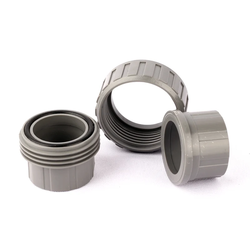 Plastic Hose Union Straight Connector Pipe Quick Joint Garden Irrigation Watering Tube Fittings, PVC, Plastic, 32mm 1Pc image 4