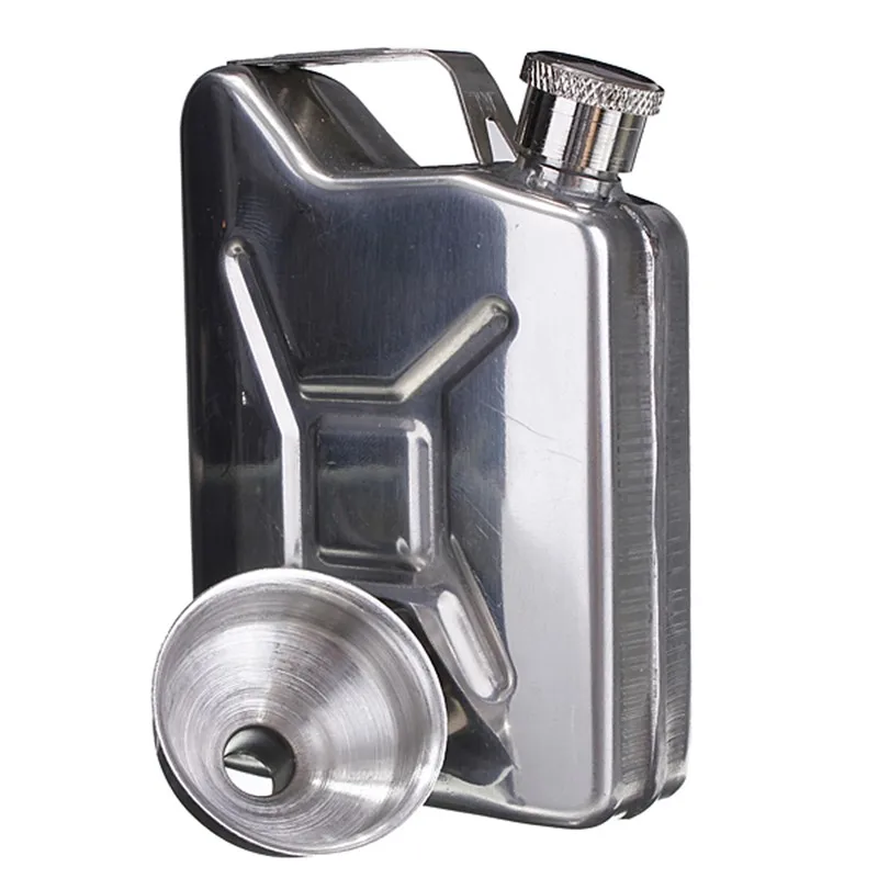 New 5oz Drink Bottle Hip Flask Stainless Steel Funnel Liquor Funnel Wedding Party Bar Liquor Whisky Bottle Drinkware Alcohol Cap