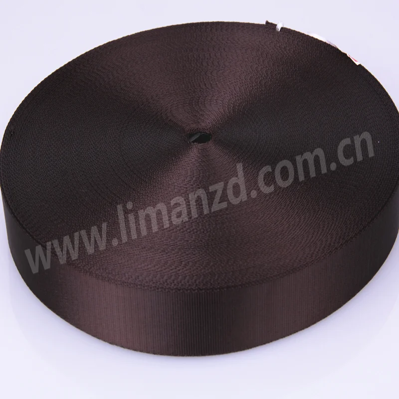 1.5 Inch dDark Coffee High Quality 100% Nylon Webbing For Sale