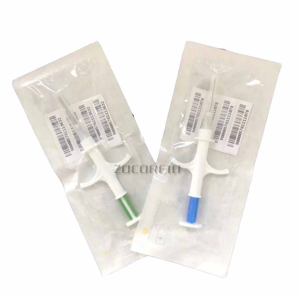 rfid animal Syringe animal microchip  injector 134.2KHz pet syringes ISO animal Chip EM4305 syringe for animals