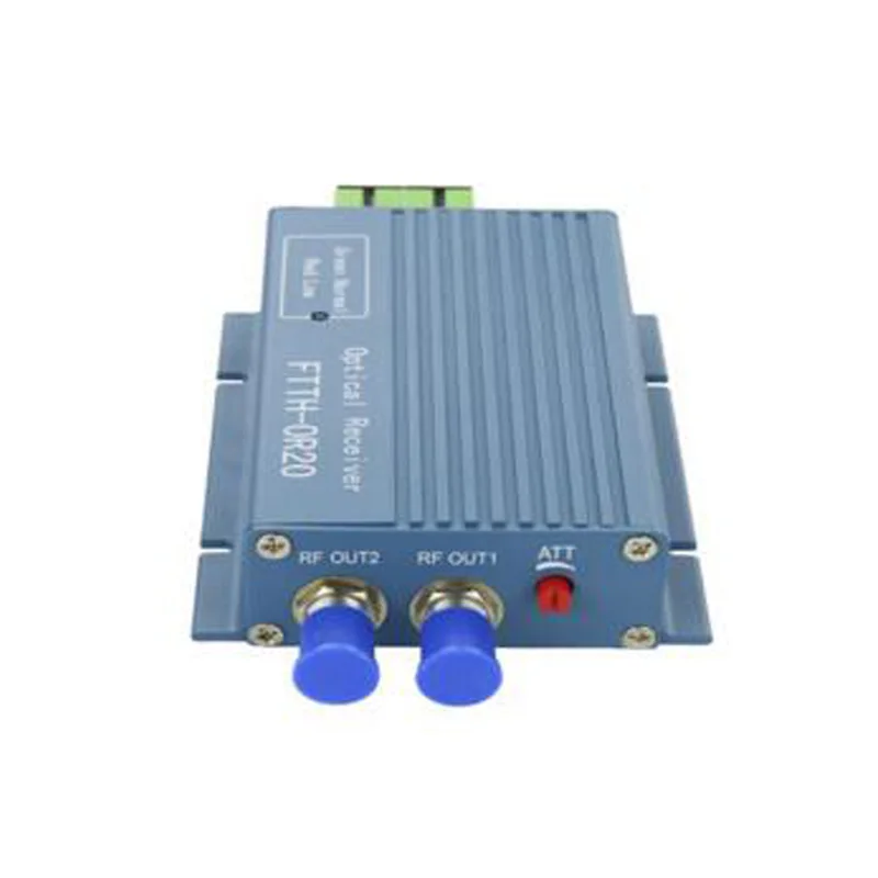 

Aluminium OR20 CATV Fiber Optical Receiver AGC Micro SC APC Duplex Fiber Optical Connector with 2 output port WDM for PON WDM