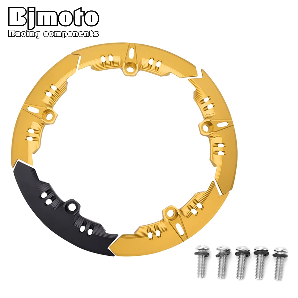 BJMOTO Motorcycle CNC Transmission Belt Pulley Circle Cover For Yamaha Tmax 530 sx/dx 2017-2018