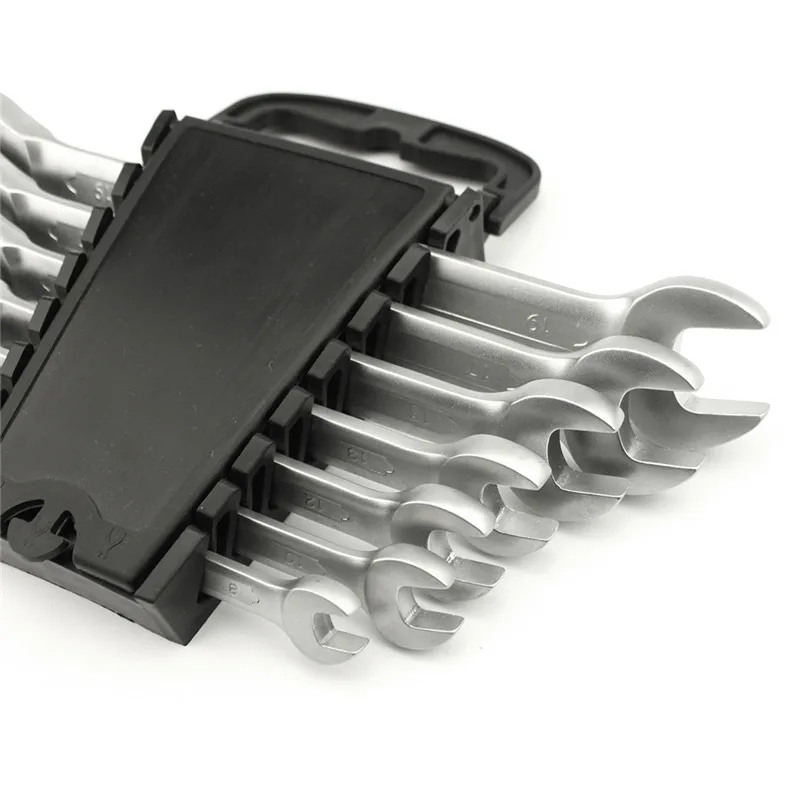 7 cái Chìa Khóa Ratchet Combination Wrench Thiết Lập Để Sửa Chữa Ô Tô Sửa Chữa Hand Tool Một Thiết Lập CÁC Phím 8,10, 12,13, 15,17, 19 D6102