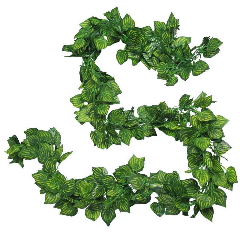 80 pcs Leaf /100 pcs Leaf /1 piece 2.3M Home Decor Artificial Ivy Leaf Garland Plants Vine Fake Foliage Flowers Creeper Green