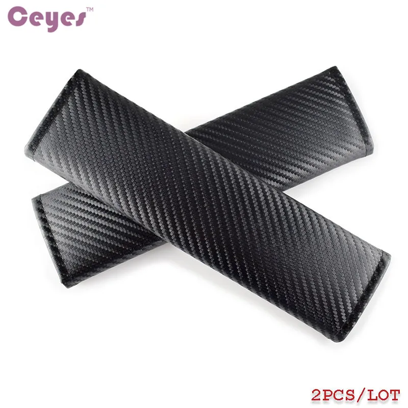 Ceyes Car Styling Car Seat Belt Cover Case For Peugeot Hyundai Mazda For Ford Volvo Jeep Mercedes Smart AMG Emblems Car-Styling