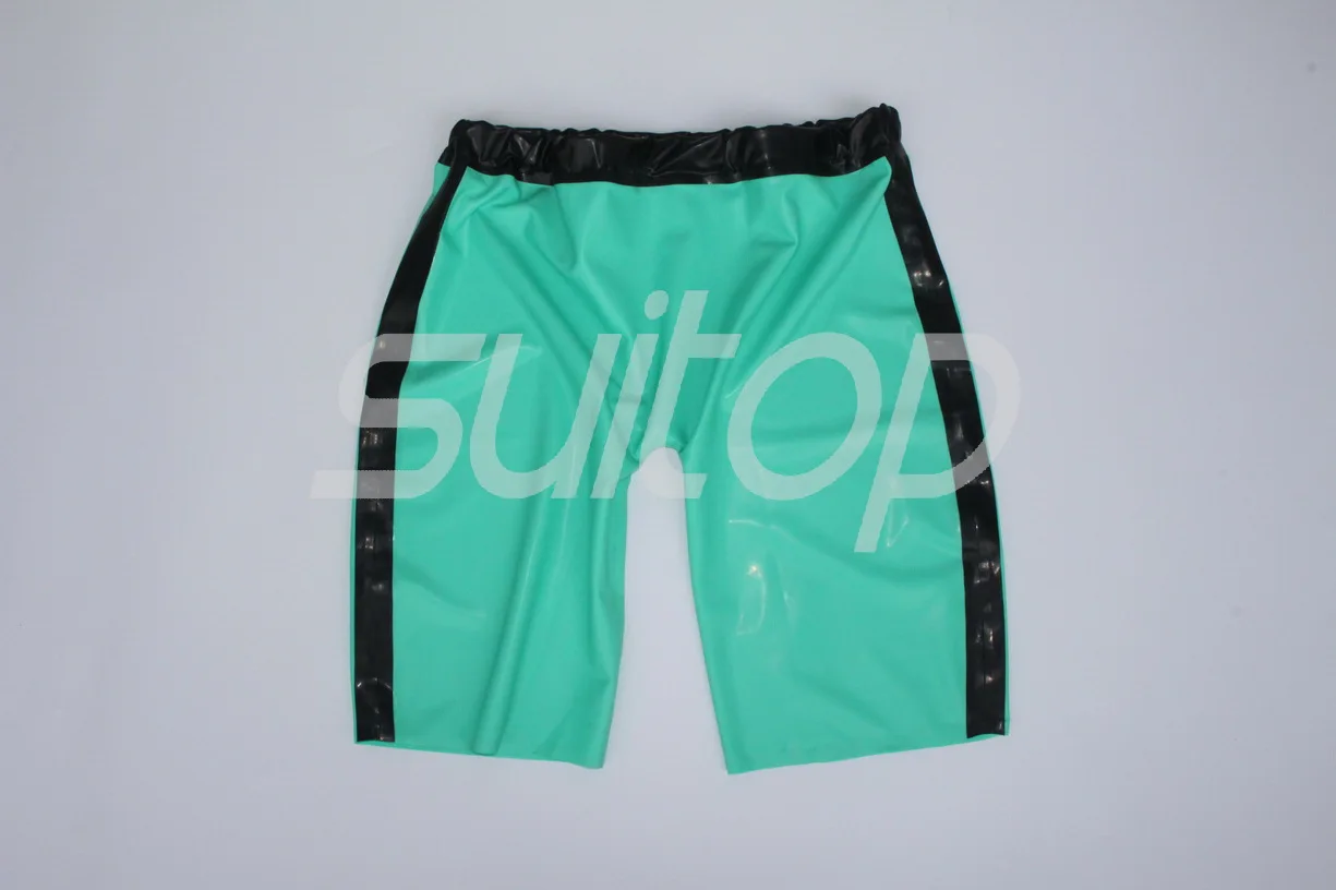 rubber latex boxer shorts SUITOP male's men's