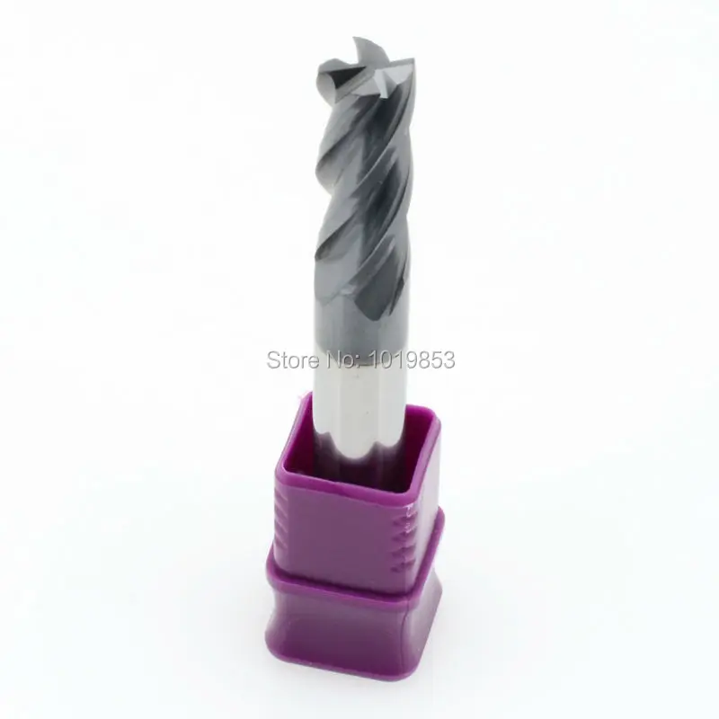 CGS-460 HRC60 1 1.5 2.5 2 3 4 5mm 6 8 10mm for stainless steel or steel cnc milling SOLID tungsten carbide end mills cutter