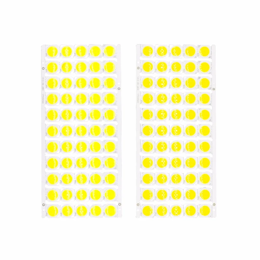 55pcs a lot 3W 5W 7W 10W LED COB Light Bulb On Board 13*13mm High Power LED Chip Light Lamp Spotlight Downlight Lamps