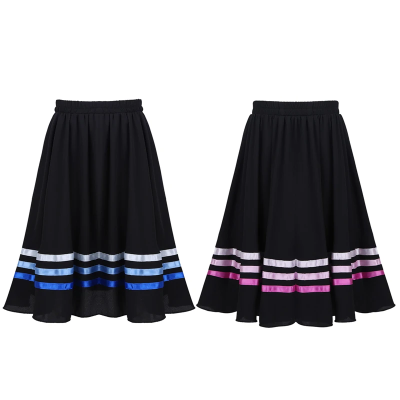 Ballet character skirt Teen Girls High Waist Long Maxi Full Circle Skirt for Performance Celebration of Spirit Praise Dance Wear