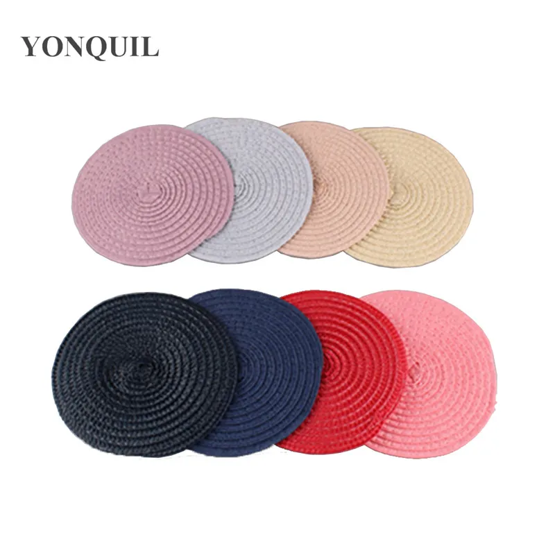 

Fashion 13CM PP Round Base Fascinator Base For Millinery Accessories Headpiece Wedding Party Cocktail Occasion Church 24Pcs/Lot