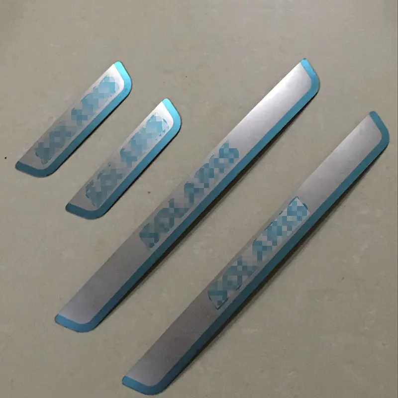 

for Hyundai New Solaris 2017 2018 Stainless Steel Door Sill Strip Welcome Pedal Car Styling Stickers Accessories 4 Pcs