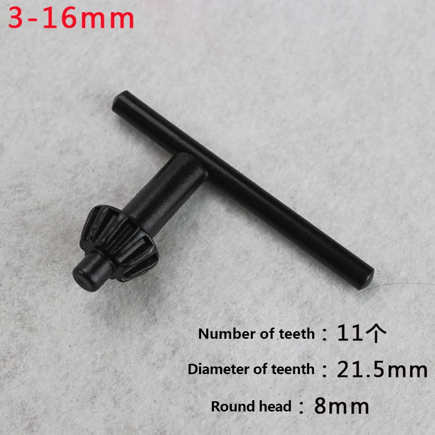 Electric Hand Drill Chuck Wrench Tool Part Drill Chuck Keys Applicable To 6mm 10mm 13mm 16mm Drill Chuck With Gum Cover