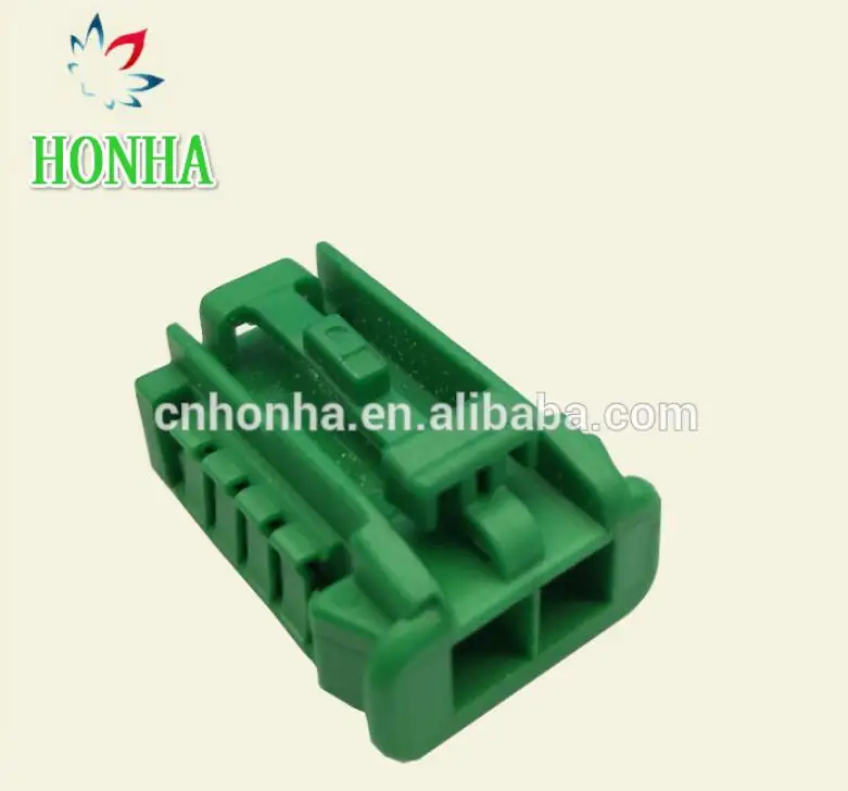 2 pin female DJ7028K-2.8-21 electronic fan plug green random PA66 auto connector with terminals