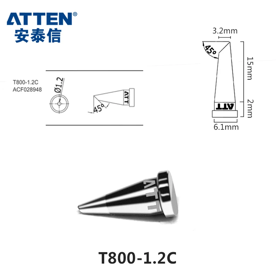 

ATTEN AT90DH ST100 MS800 soldering station Welding Tip T800 Tips