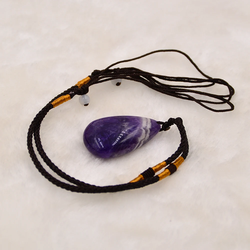 Natural Amethysts Ornament Health Lucky Irregular Shape Stone Crystal Ornament Decoration Original Stone Specimens Pendulum