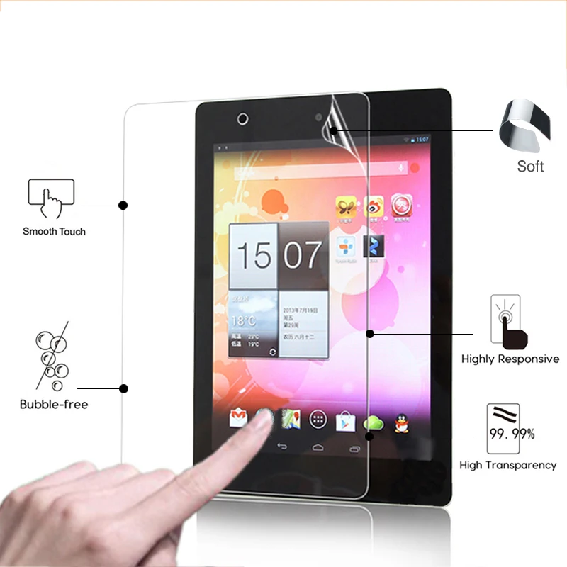 High Clear Glossy screen protector film For Acer Iconia A3-A10 10.1