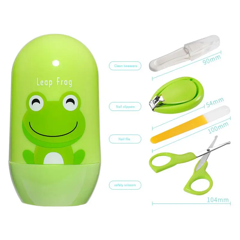 4PCS/Set Baby Nail Clippers Scissors Trimmer Sets Safety Care Nail Cutter Nail Scissors Nails For Newborn Baby Care Products