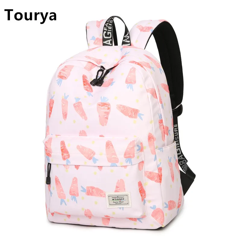 

Tourya Casual Women Backpack School Backpacks Bags Back Pack for Teenagers Girls Laptop Backbag Travel Bagpack Mochila Feminina