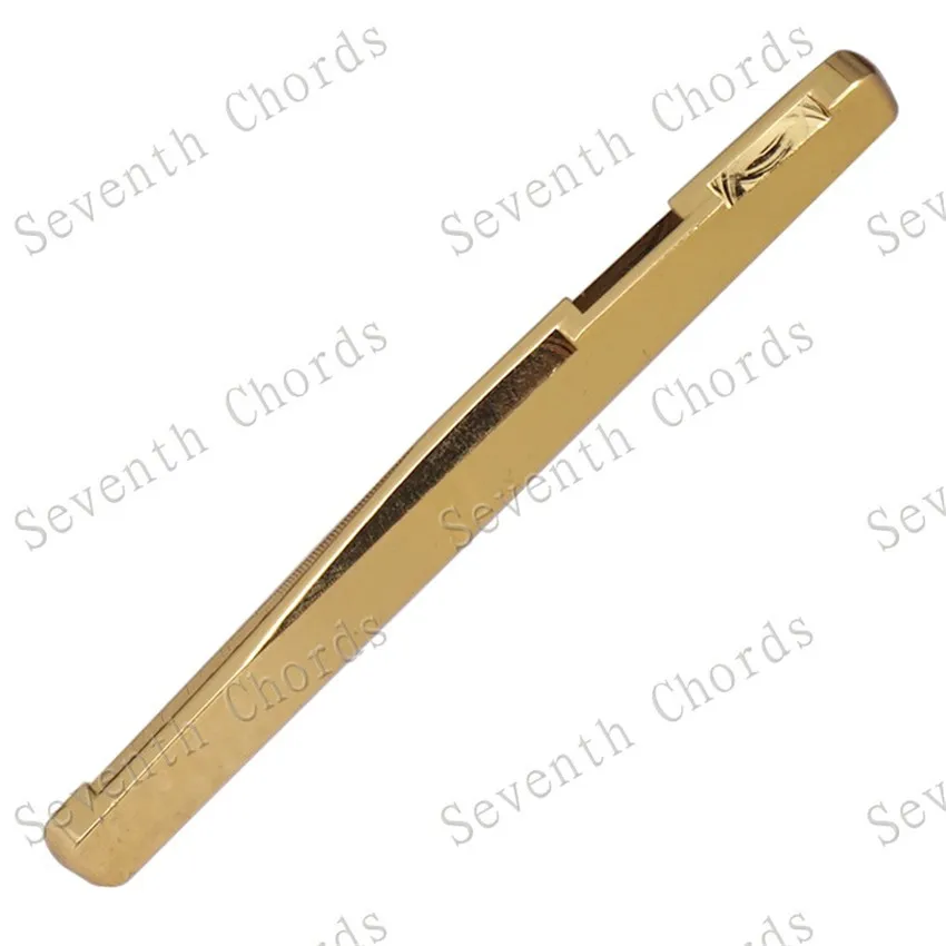 2 Stück/Set Messing Sattel und Steg für Akustikgitarre, Gitarrenzubehör, 3 Größen zur Auswahl, Musikinstrument-Zubehör – Detail 5