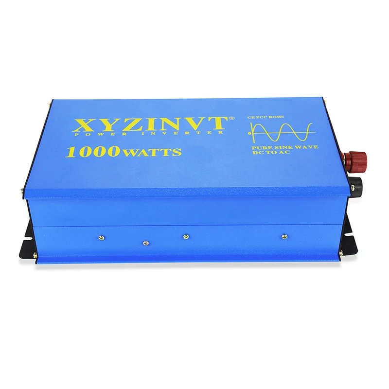 Pure Sine Wave Solar Inverter 1000W 24V 220V Car Battery Power Inverter Converter 12V/48V DC to 120V/230V/240V AC Remote Control