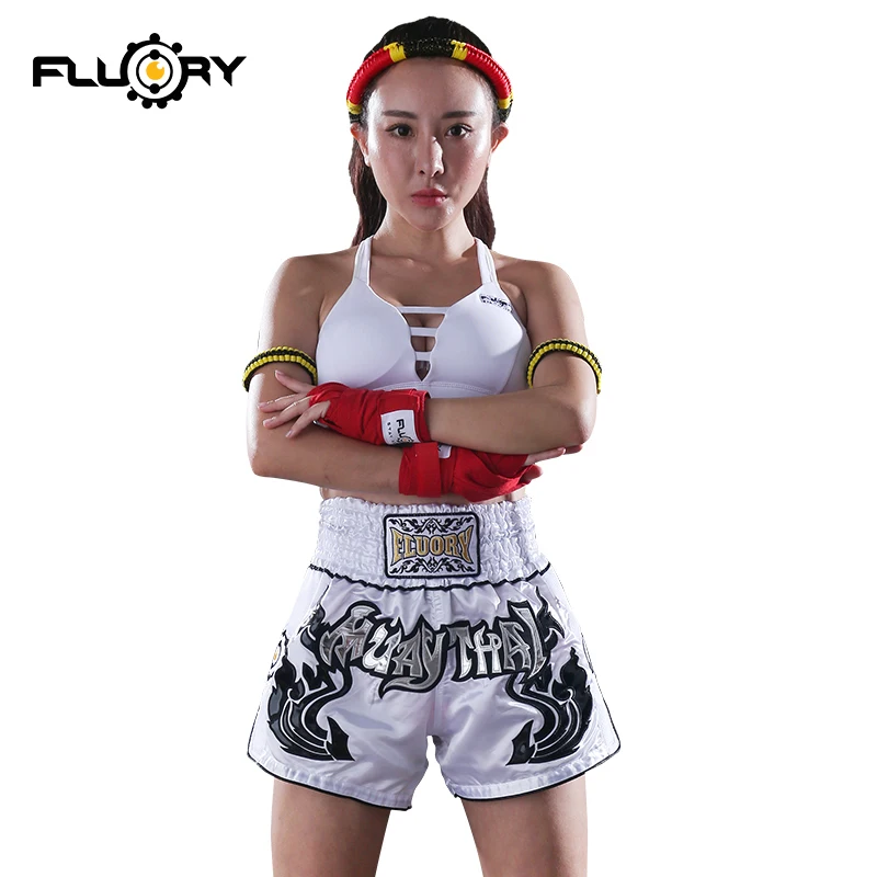 kick boxing uniforms female and male muay thai shorts custom and instock compete pants/trunks