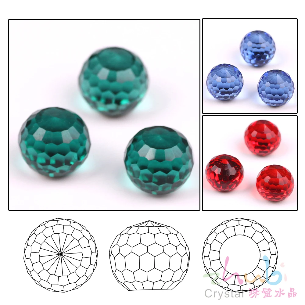 Glass Flatback Beads No Hole 6/8/10/12MM Czech Crystal Loose Round Ball Beads DIY For Making Supplier Jewelry Crystals Beading